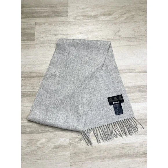 Barbour Men’s 100% Lambswool Scarf. One Size.